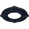 Ekena Millwork Benson Ceiling Medallion (Fits Canopies up to 4 1/8"), 9"OD x 4 1/8"ID x 5/8"P, Midnight Dream CM09BNMDF - alternate 2